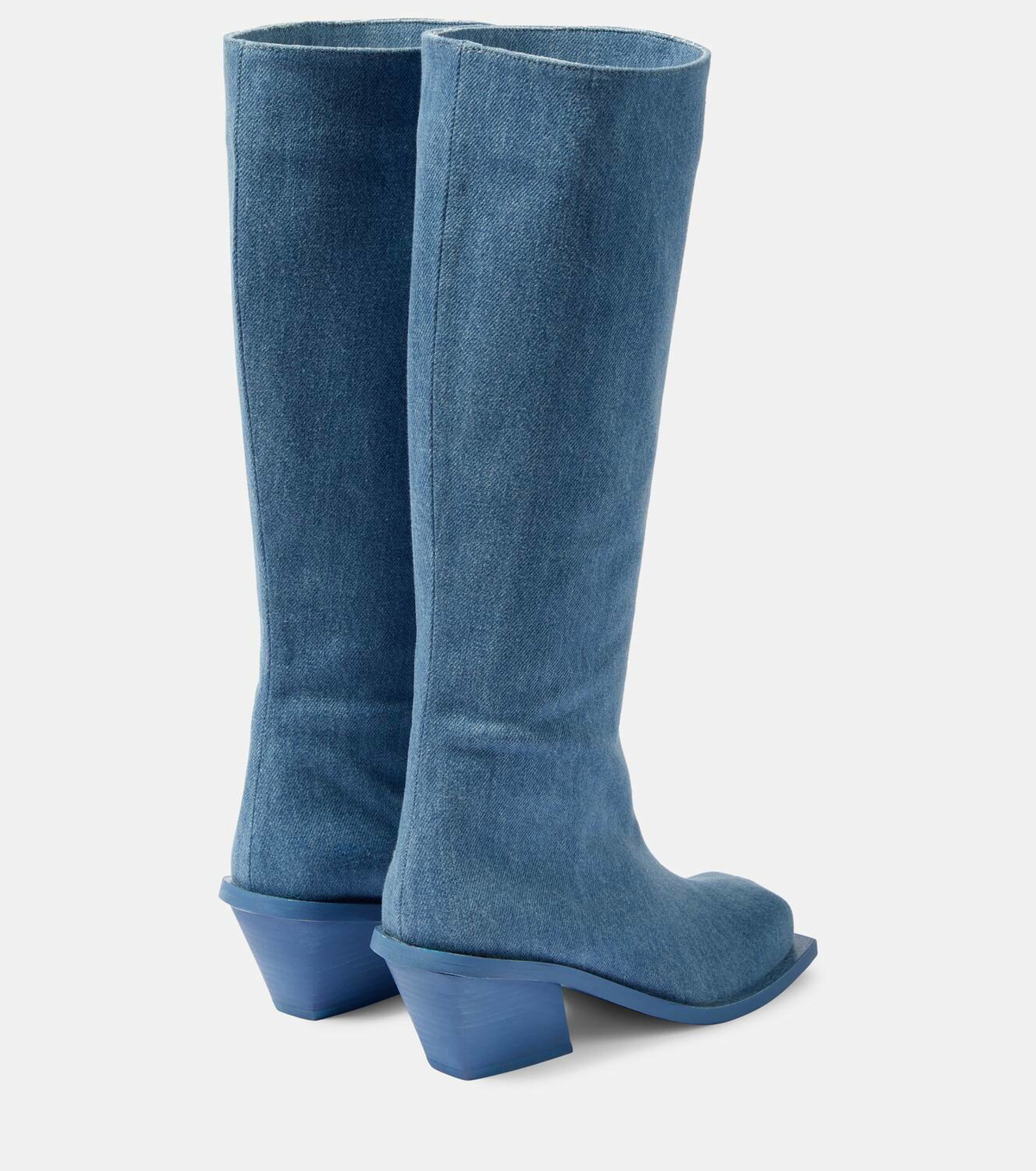 100mm Gia 33 Denim Boots