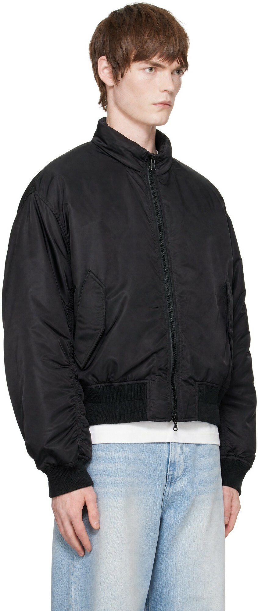 COOR Black Stand Collar Neck Down Jacket