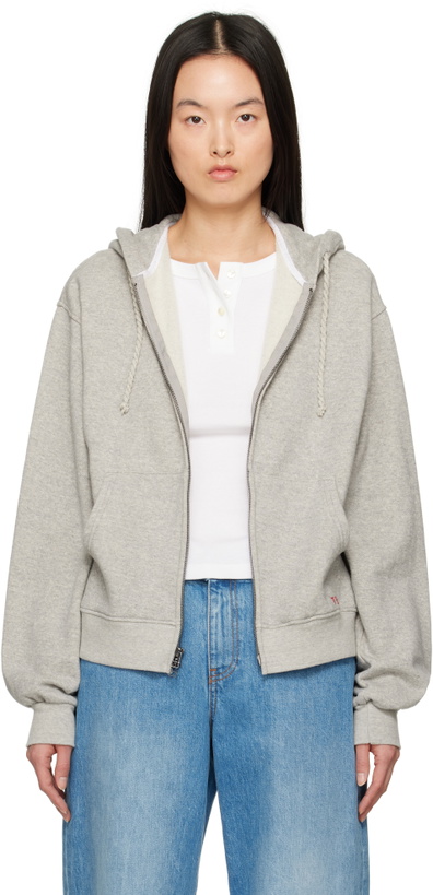 Photo: The Elder Statesman Gray Daily Zip Hoodie