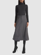 BALENCIAGA - Wool A-line Skirt