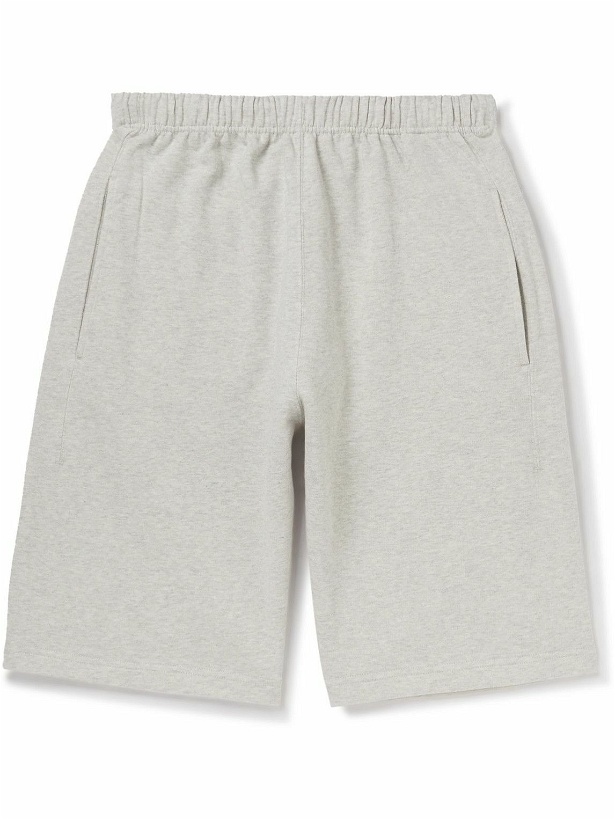 Photo: KENZO - Straight-Leg Cotton-Jersey Shorts - Gray