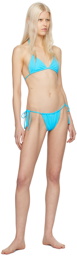 Frankies Bikinis Blue Nick Bikini Top