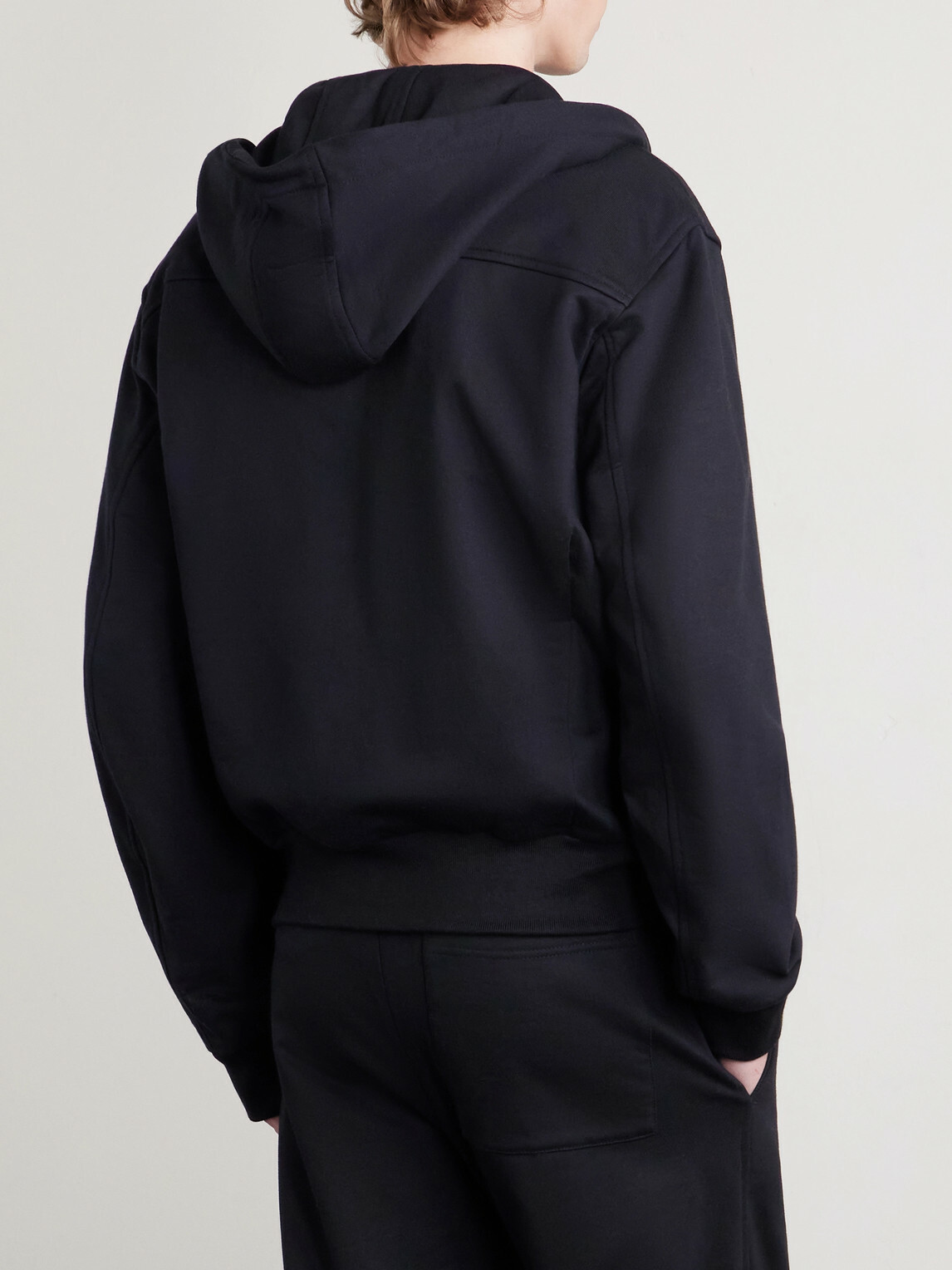 Dries Van Noten - Cotton-Jersey Zip-Up Hoodie - Black