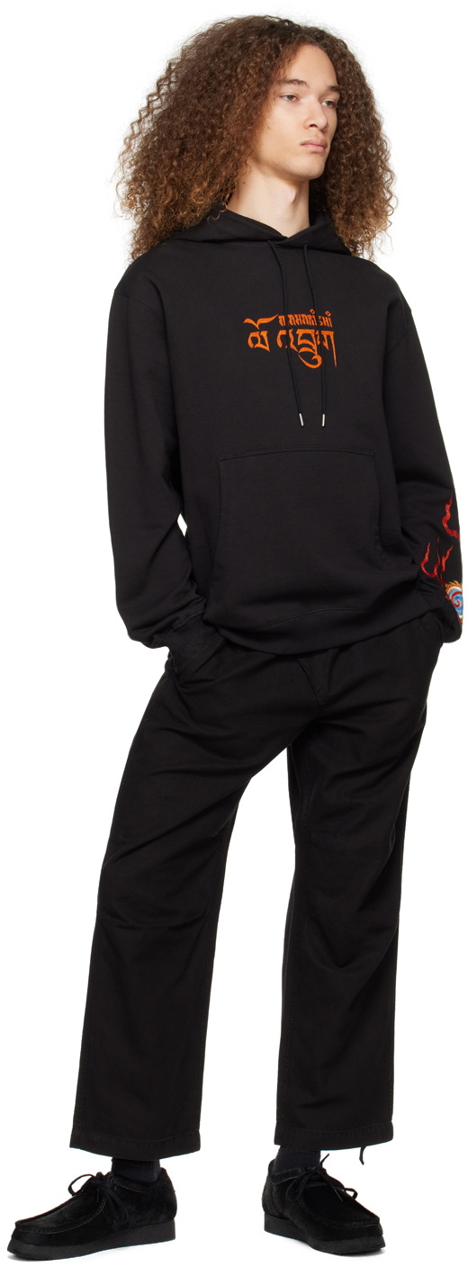 Maharishi Black Abundance Dragon Hoodie