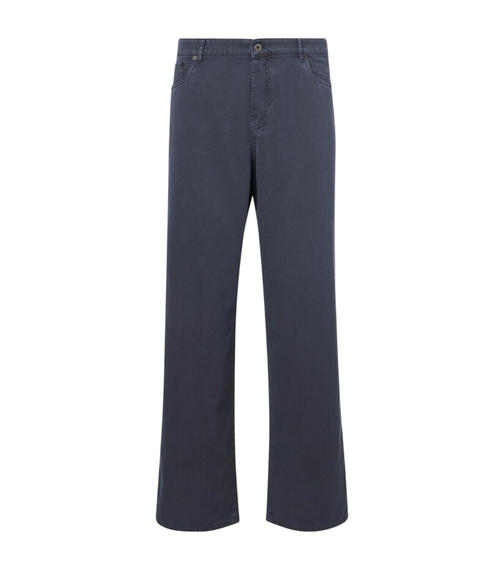 Photo: Miu Miu Embroidered wide-leg jeans