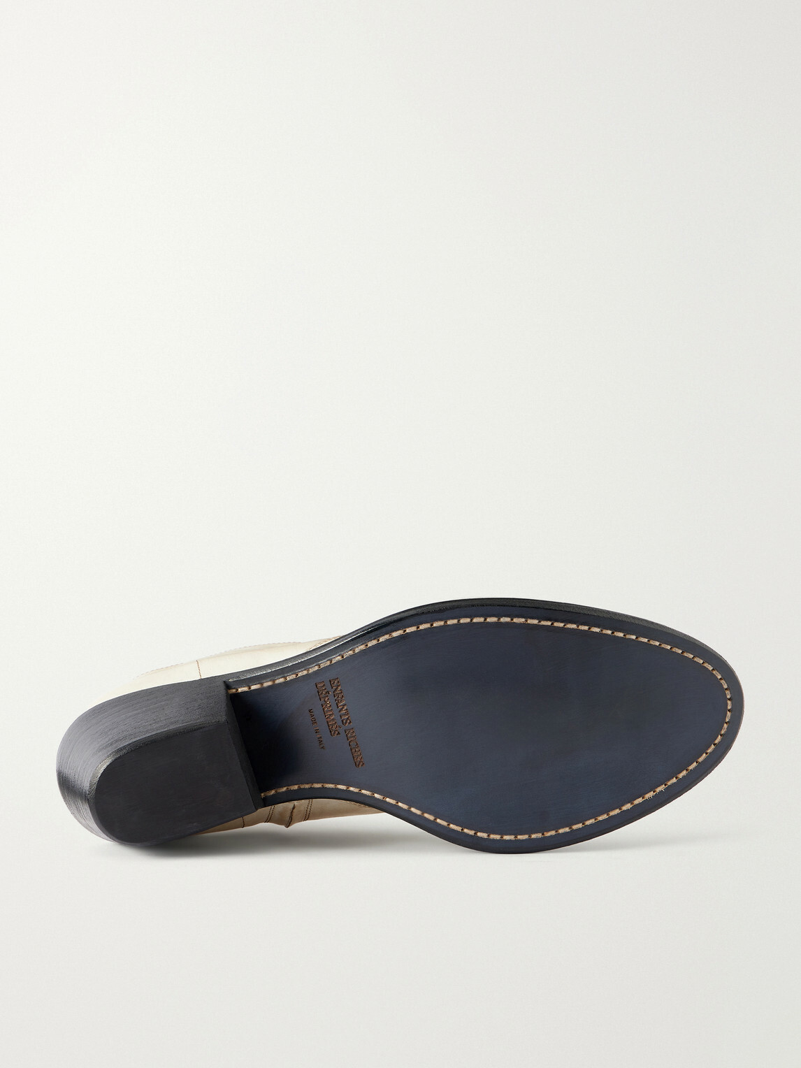 Enfants Riches Déprimés - Kansas Embroidered Leather Chelsea Boots - Neutrals