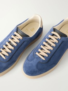 Brunello Cucinelli - Coda di Rondine Suede Sneakers - Blue