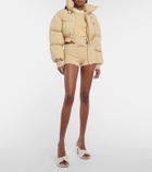 Didu Cropped fleece puffer jacket