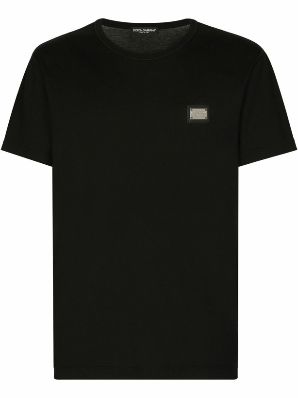 Photo: DOLCE & GABBANA - Logo Cotton T-shirt