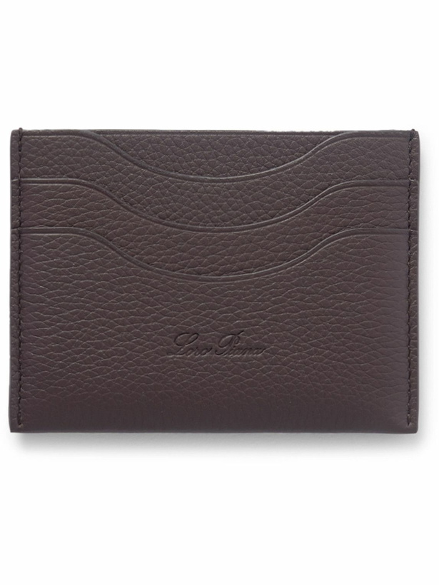 Photo: Loro Piana - Logo-Debossed Full-Grain Leather Cardholder