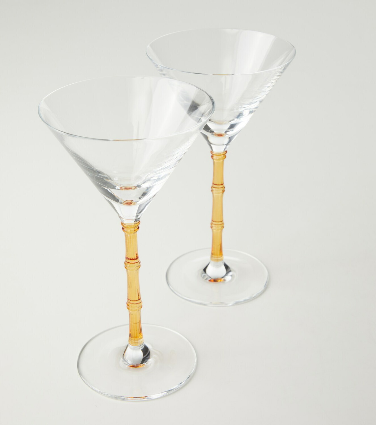 La DoubleJ Bamboo set of 2 martini glasses