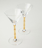 La DoubleJ Bamboo set of 2 martini glasses