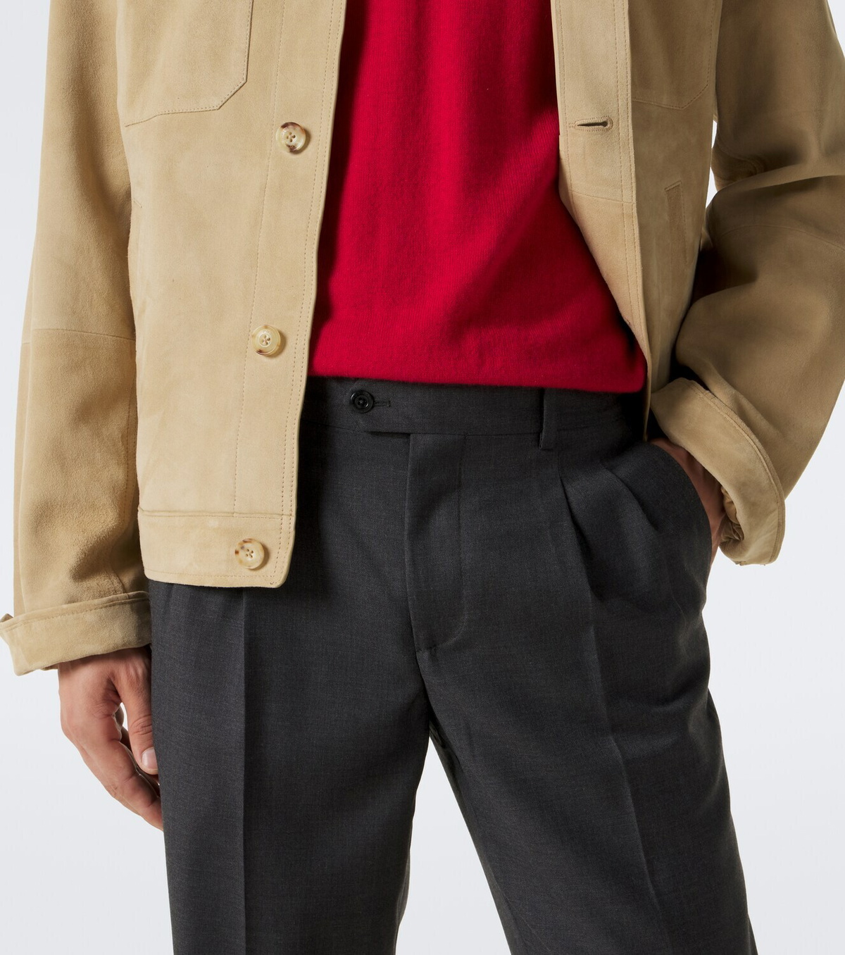 Rubinacci Virgin wool straight pants