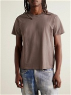 FRAME - Cotton-Jersey T-Shirt - Brown
