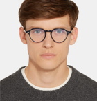 Cutler and Gross - Hexagonal-Frame Acetate Optical Glasses - Blue