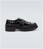 Alexander McQueen - Tread embellished leather loafers