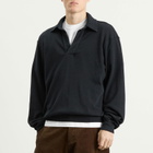 Les Tien Men's Thermal Banded Polo in Faded Black