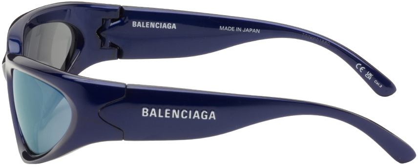 Balenciaga Blue Swift Oval Sunglasses Balenciaga
