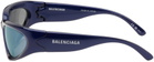 Balenciaga Blue Swift Oval Sunglasses
