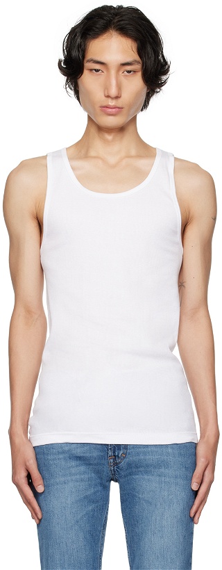 Photo: Calvin Klein Underwear Three-Pack White Classic Fit Tank Tops