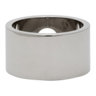 Maison Margiela Silver Brushed Cut Out Ring