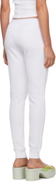 Alexander Wang White Waffle Lounge Pants