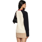 Versace Off-White & Black Printed Cotton-Jersey Regular T-shirt