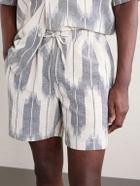 Kardo - Olbia Straight-Leg Cotton Drawstring Shorts - Gray