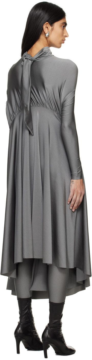 Marie Adam-Leenaerdt Gray Table Cover Maxi Dress