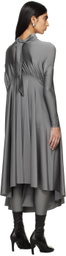 Marie Adam-Leenaerdt Gray Table Cover Maxi Dress