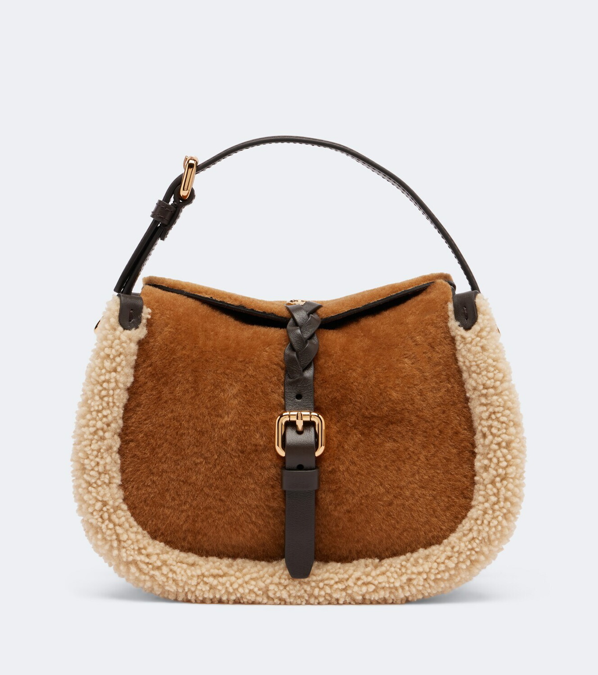 Etro Pony Small shearling top-handle bag