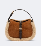 Etro Pony Small shearling top-handle bag