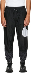 Nike Black & Grey Swoosh Sportswear Lounge Pants