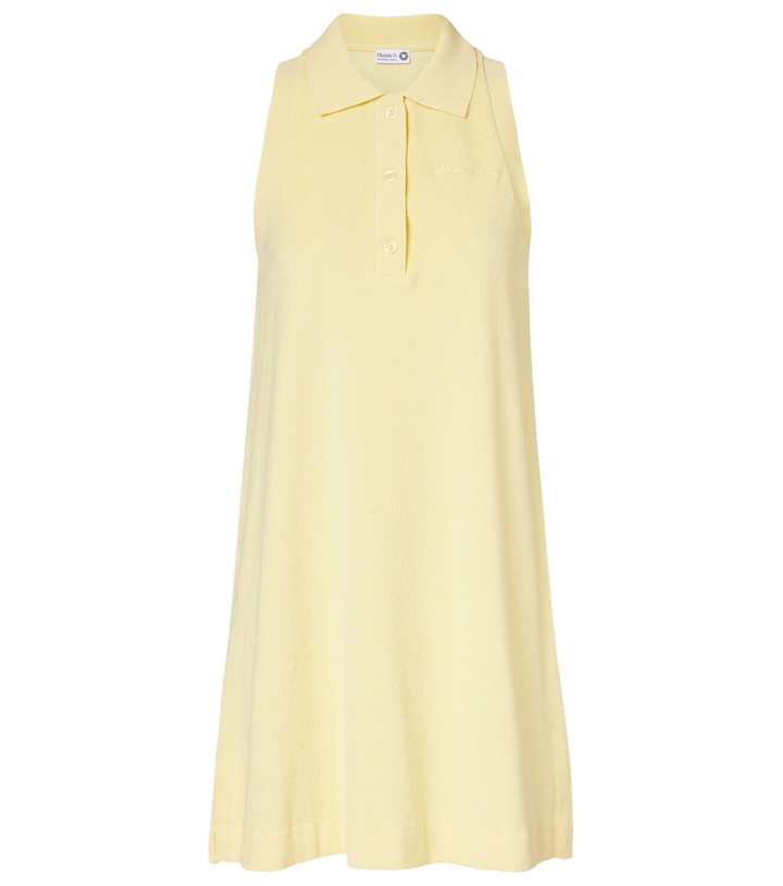 Photo: Hunza G Logo cotton terry polo dress