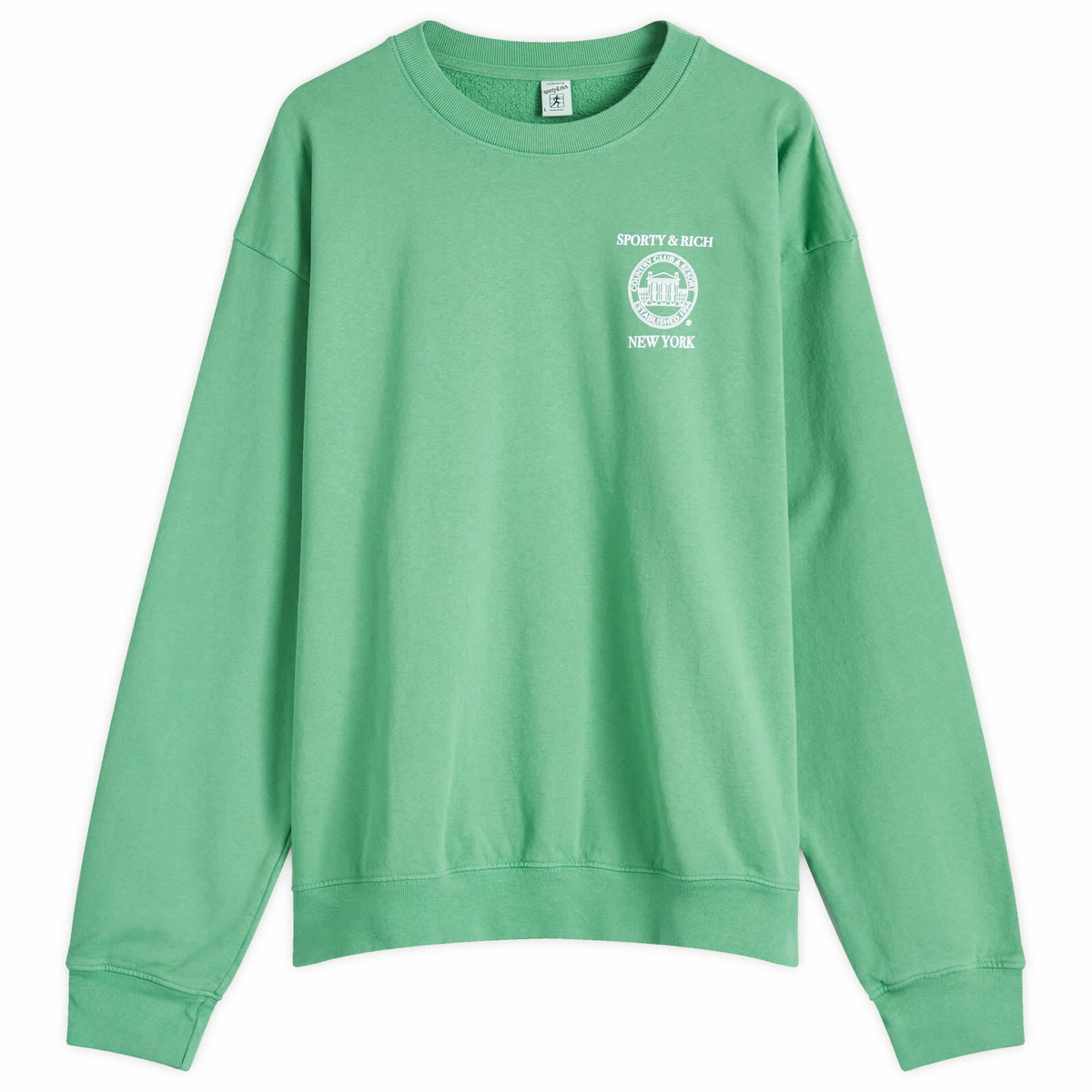 スウェット・トレーナー Sporty & Rich Unisex Verde Club Sweatshirt CR854VE Sweatshirts – Sporty & Rich