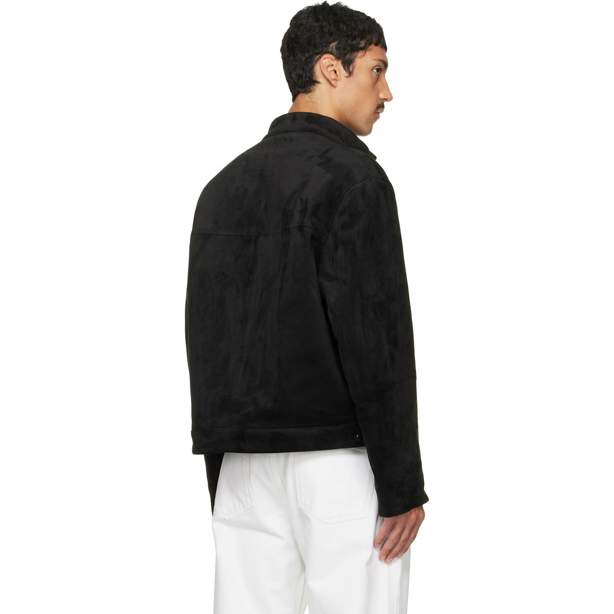 Hugo Black Regular-Fit Faux-Suede Jacket