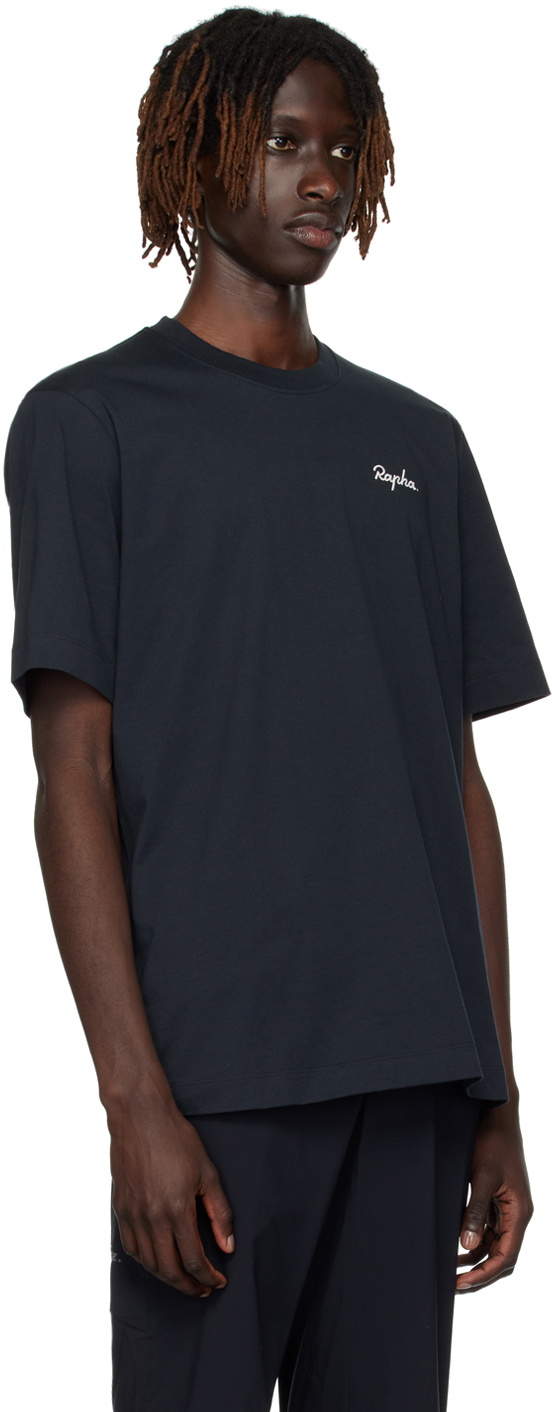 Rapha Black Embroidered T-Shirt Rapha