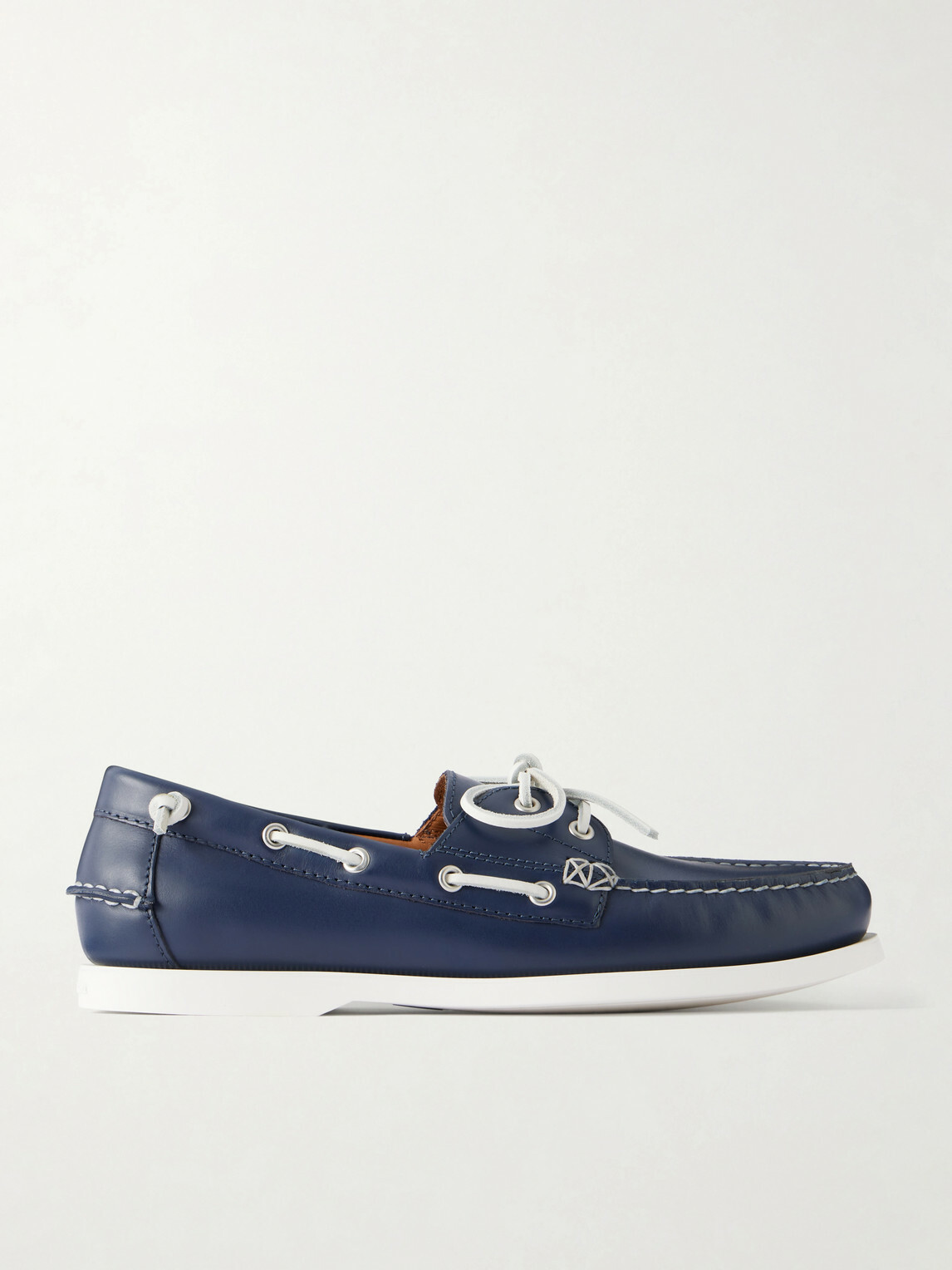 Polo Ralph Lauren - Merton Leather Boat Shoes - Blue
