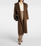 Róhe Scarf-detail wool coat