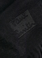 Paul Smith Logo Fringed Cashmere Scarf - Black - One Size
