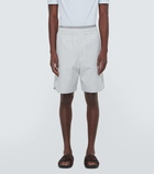 Bottega Veneta Layered cotton twill Bermuda shorts