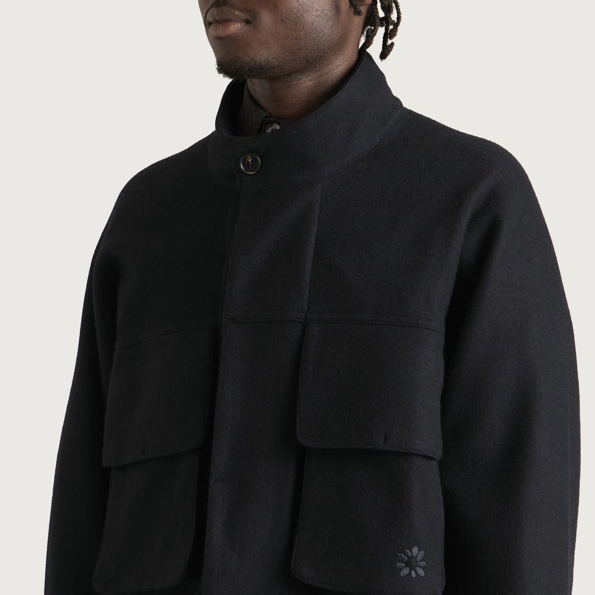 Gander Men's Wool Peveril Jacket in Black