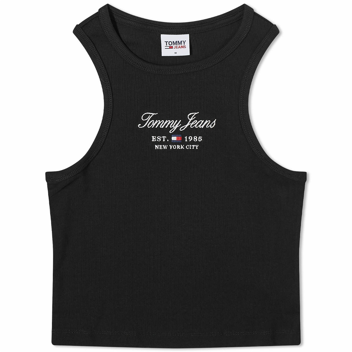 Tommy Badge Xs Neck High Tank Sky Women\'s in Jeans Top Tommy Desert Jeans