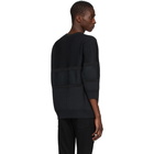 Undercover Black Three-Quarter Sleeve Sweater