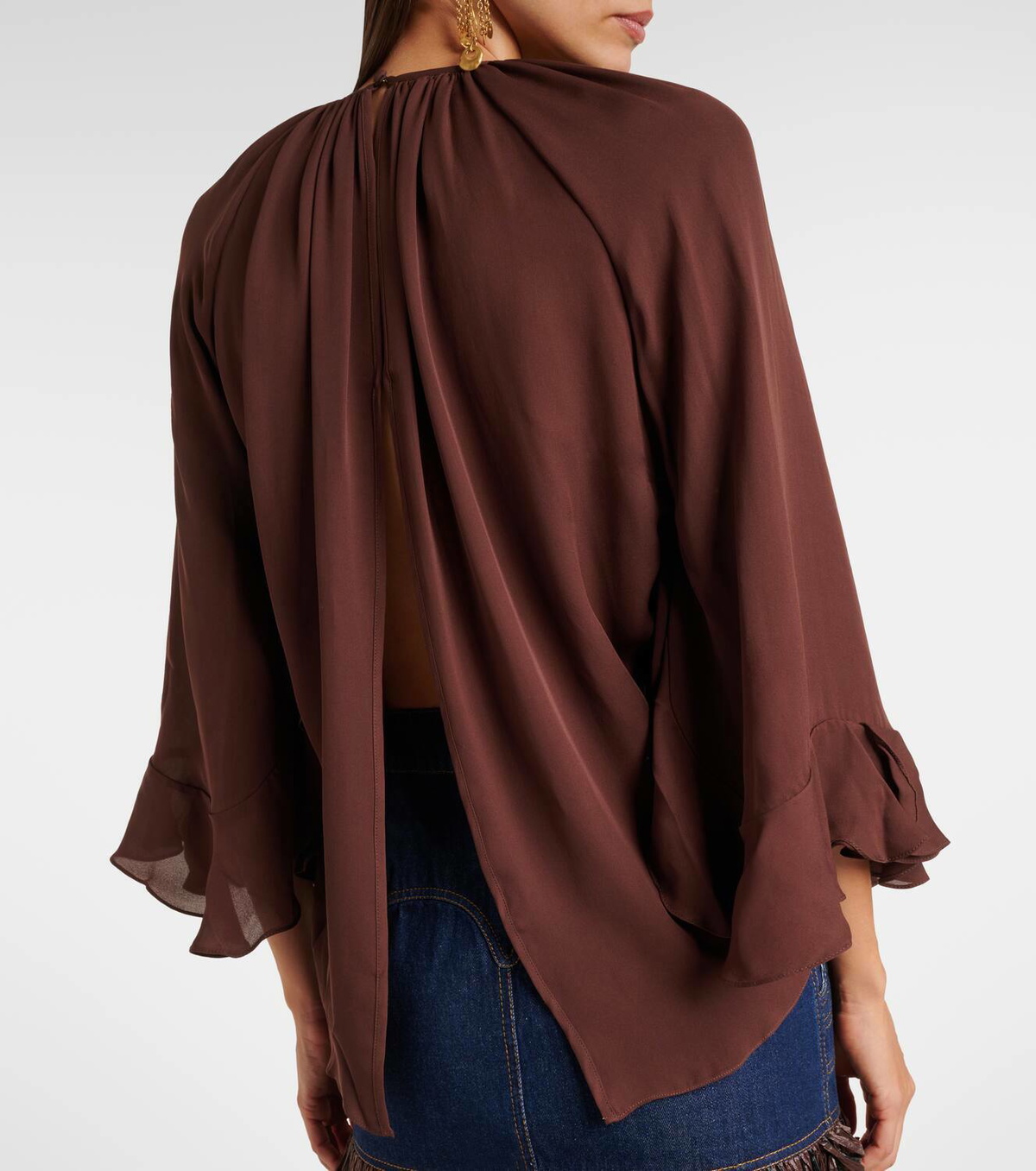 Johanna Ortiz Silk georgette blouse