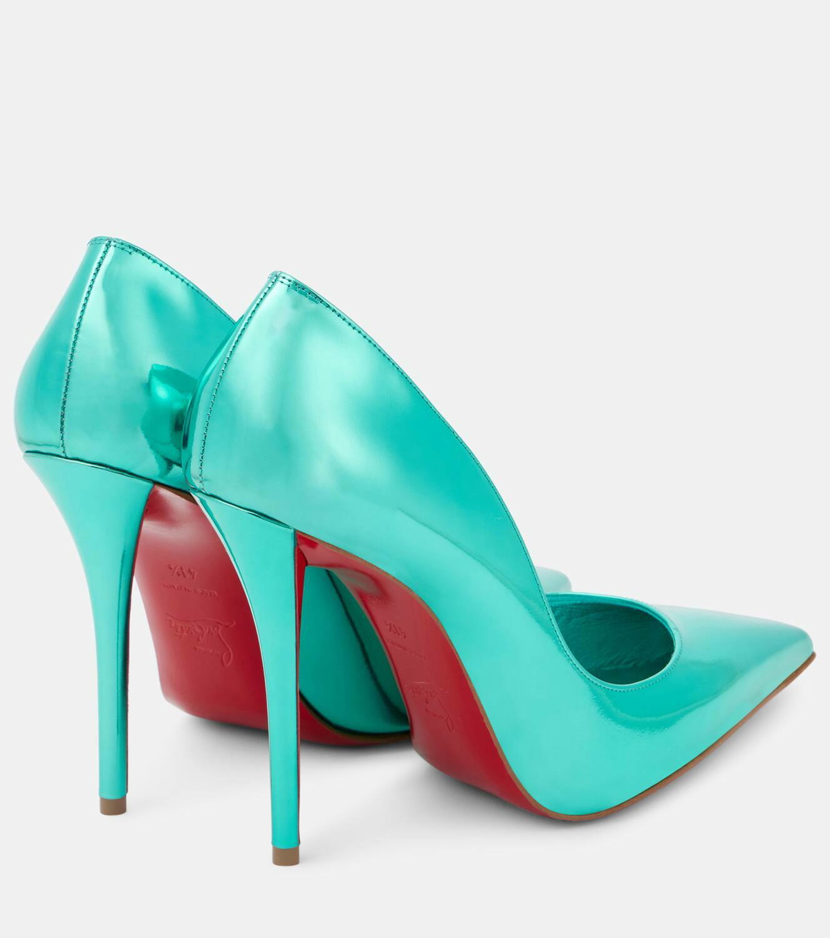 Christian Louboutin Miss Z 100 metallic leather pumps Christian