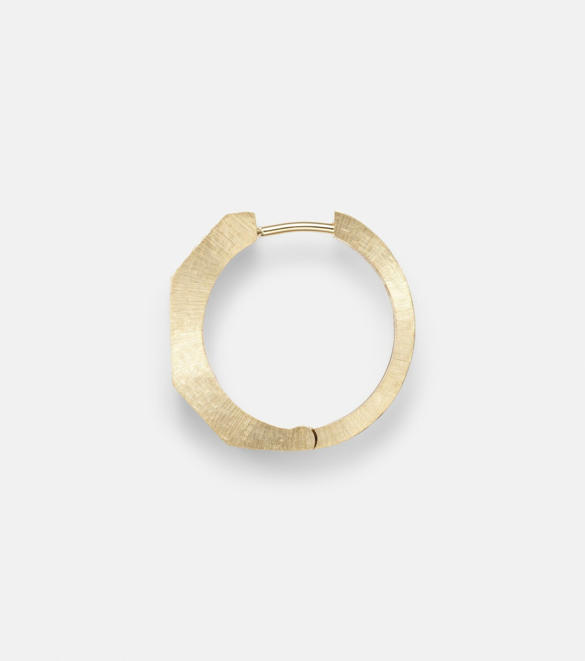 Marie Lichtenberg Ecrou 18kt gold single hoop earring