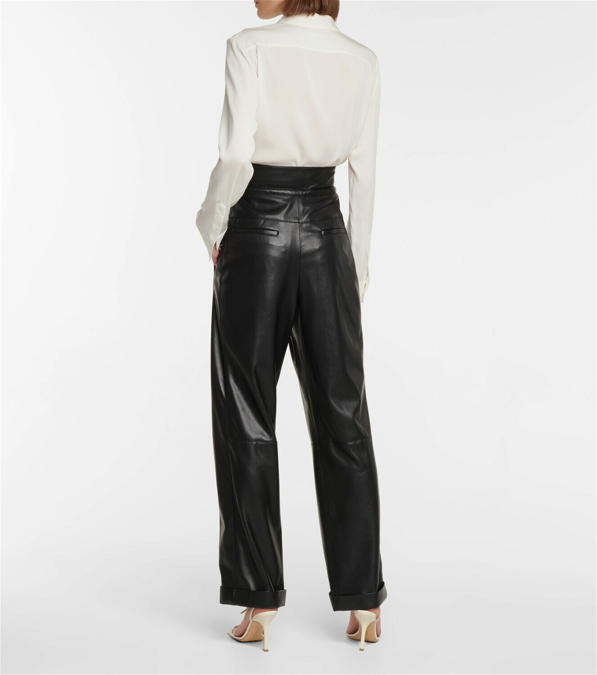 Dorothee Schumacher - Sleek Performance faux leather paperbag pants ...