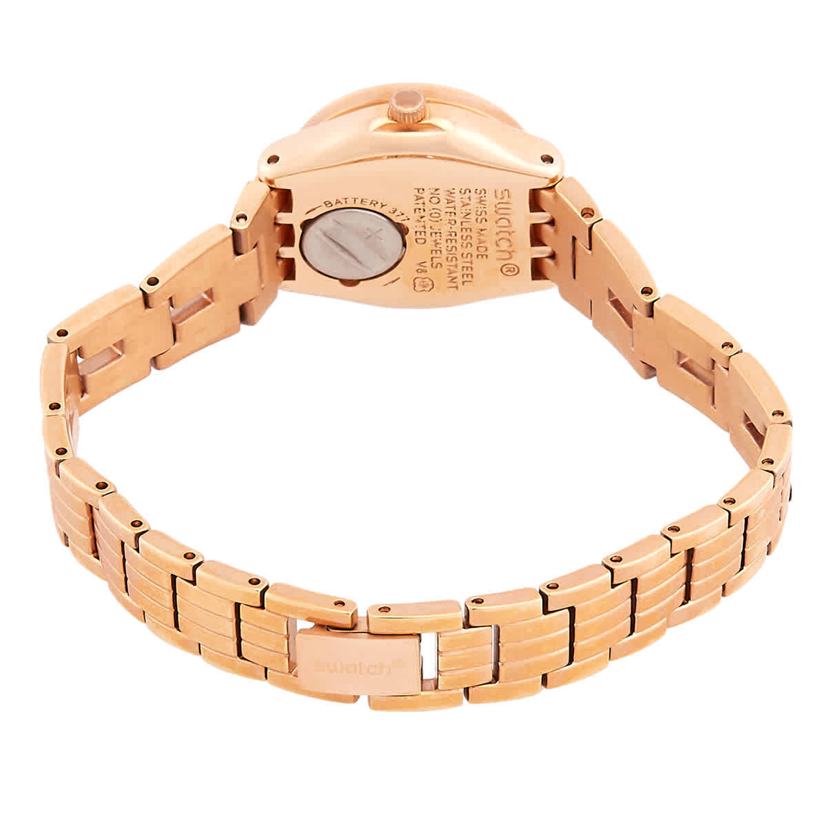 Swatch Kiroyal Quartz Rose Gold Dial Ladies Watch YSG154G