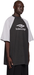 Balenciaga Black Raglan Sleeve T-Shirt